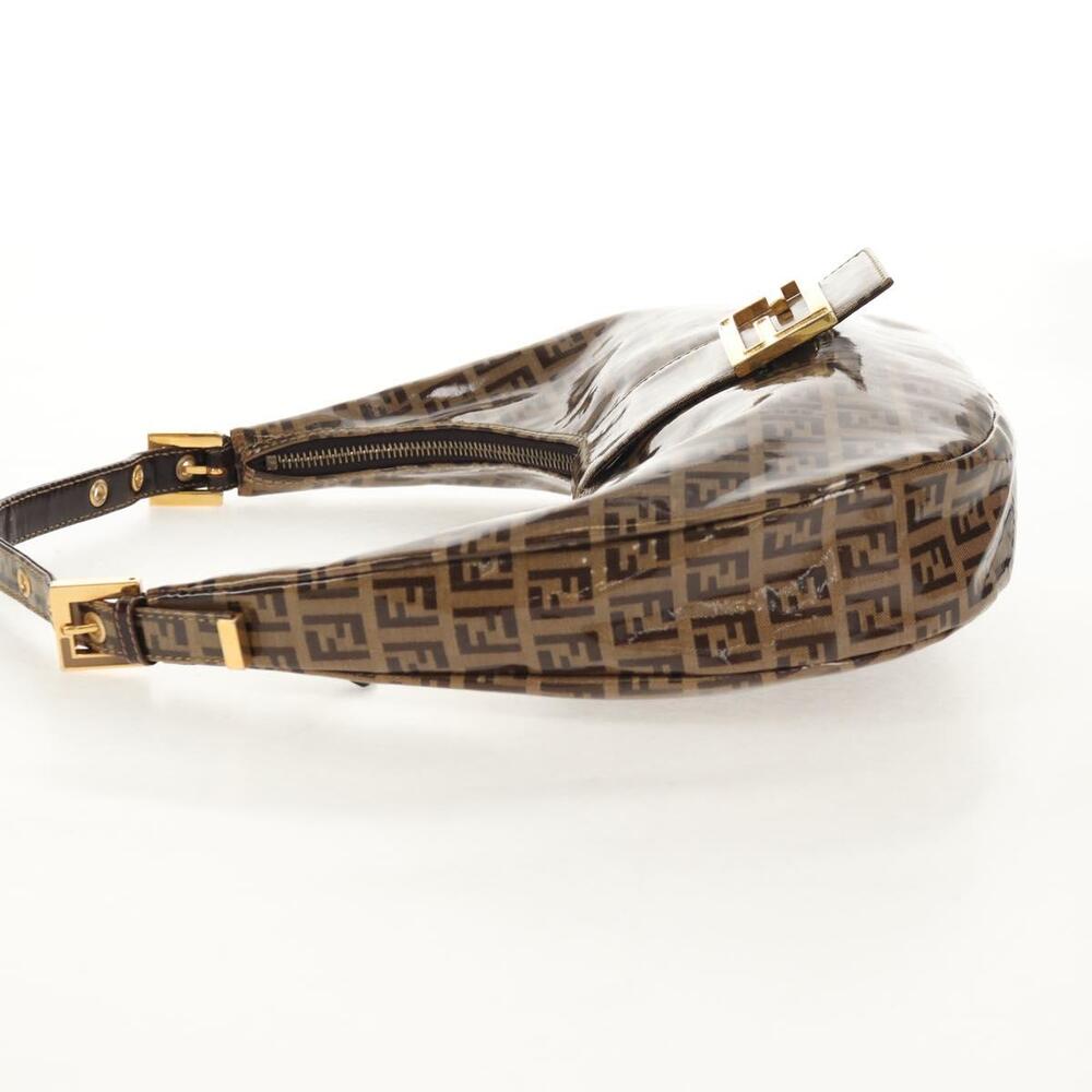 Fendi Vinyl Zucchino Croissant Hobo - Picture 4 of 13